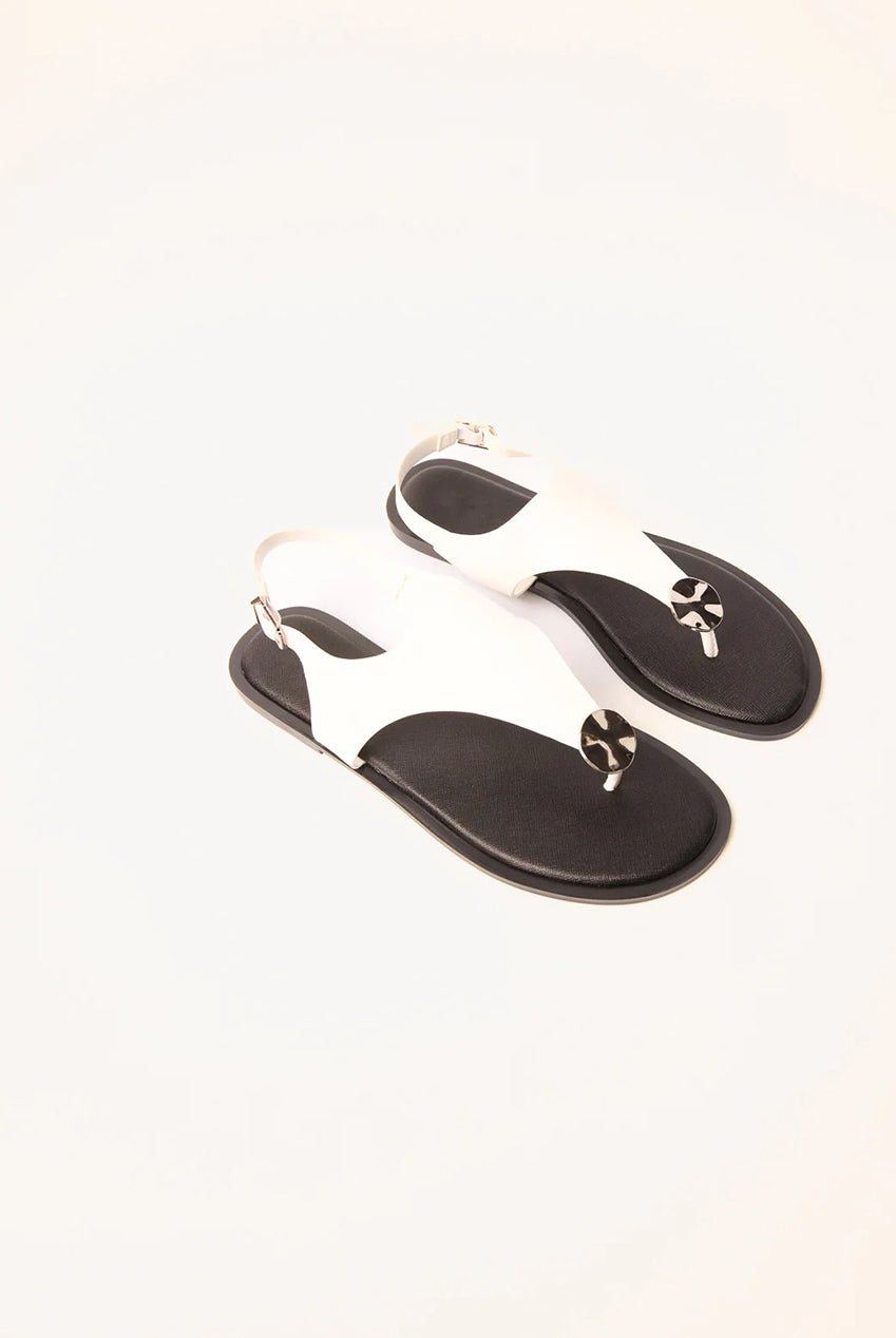 Faux Leather Metal Detail Sandals by Blue Vanilla - SS26253S006