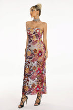 Satu Floral Glitter Maxi Dress by Bella Barnett - D231100334
