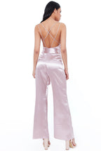 City Goddess Vicky Pattison - Satin Cowl Neck Jumpsuit