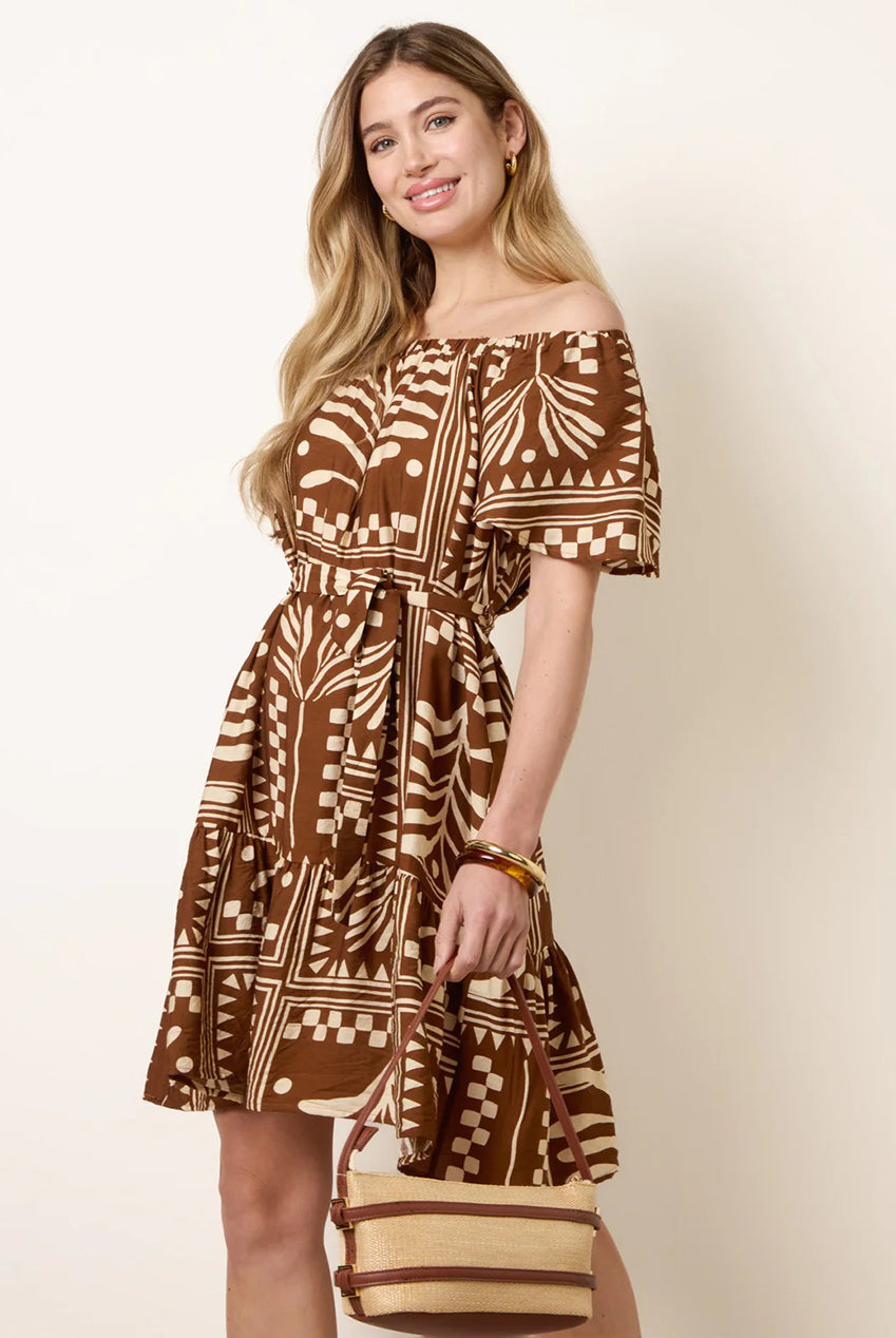 Bardot Off The Shoulder Dress by Blue Vanilla - BV269941030