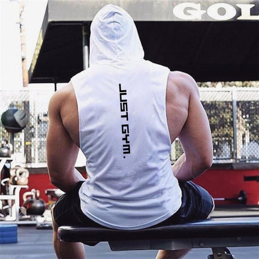 Fitness Men Hooded Vest