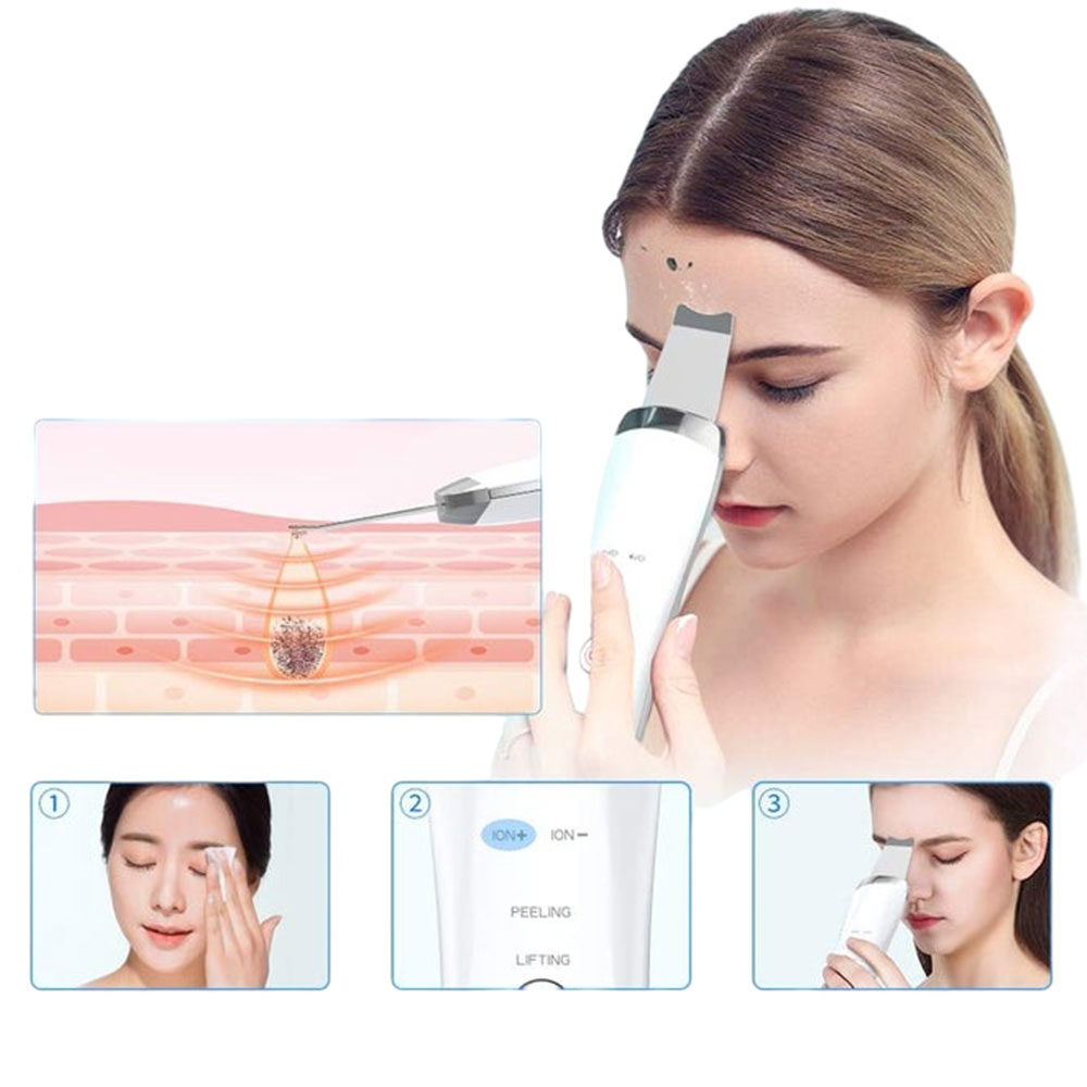 USB Electric Ultrasonic Derma Skin Scrubber