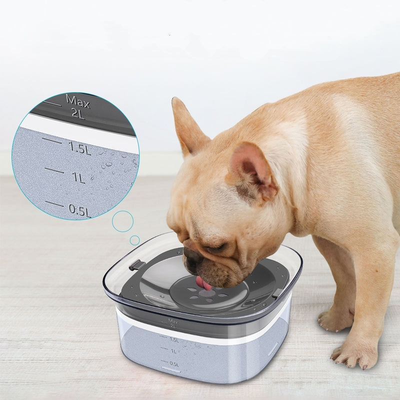 Large Capacity Spill Proof 70oz Dog Water Bowl