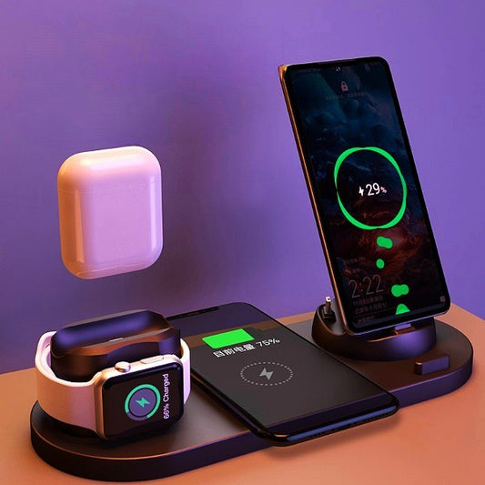Wireless 6-In-1 Charging Dock Station