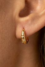 Starburst Huggie Hoop Earrings by MUCHV - 597