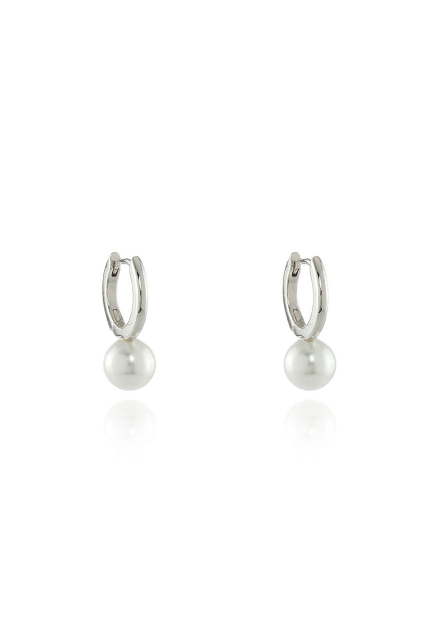 Cachet London Padma 8mm Pearl Gold Hoop by Cachet London - 413387G300
