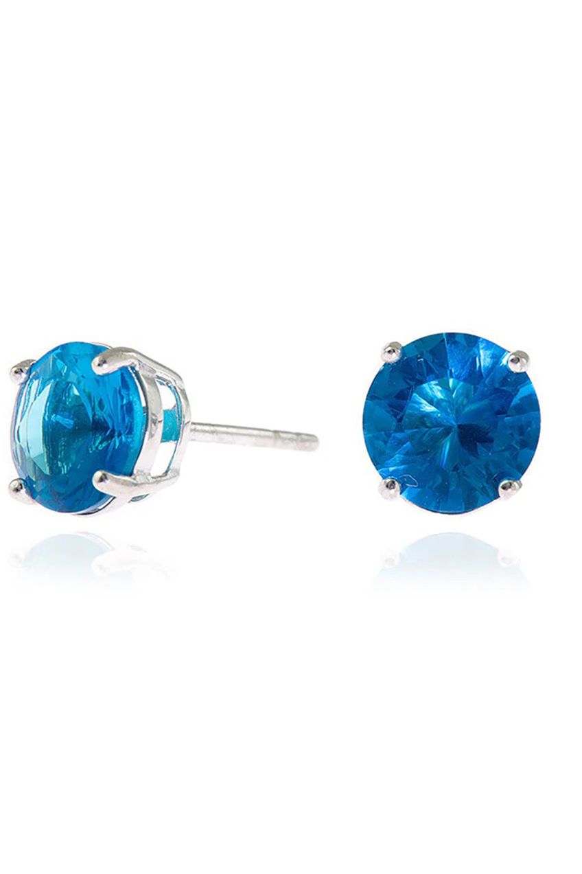 Lana 8mm Sapphire Earrings by Cachet London - 480391R017