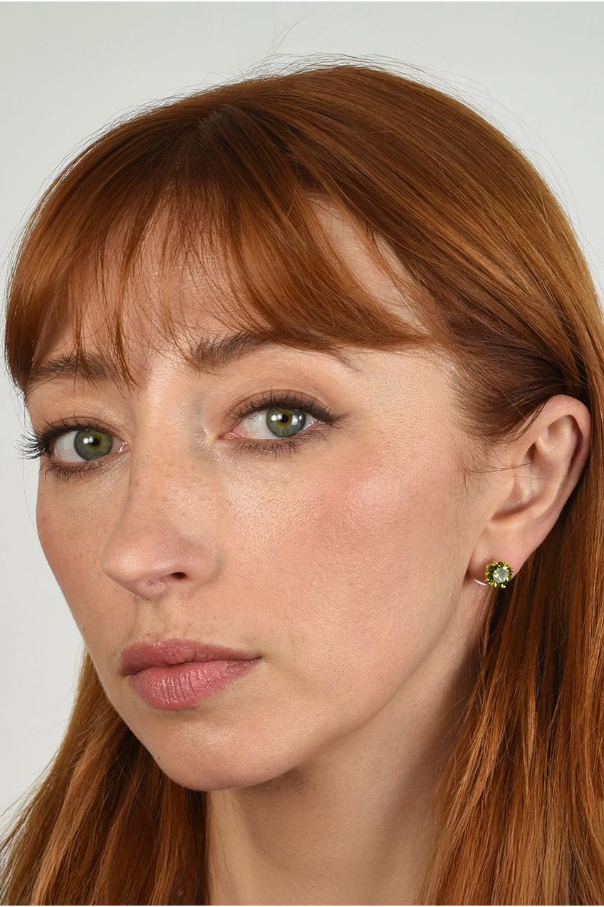Lana 8mm Olivine Earrings by Cachet London - 480391G034