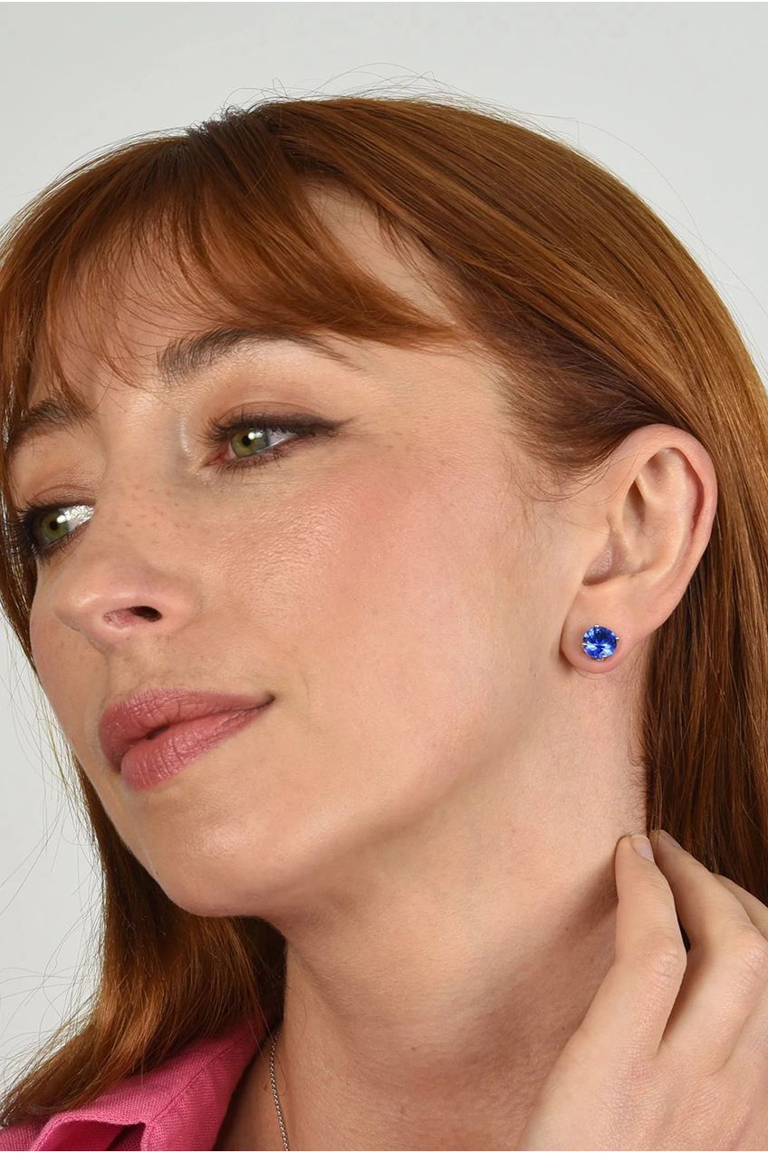 Lana 8mm Sapphire Earrings by Cachet London - 480391R017
